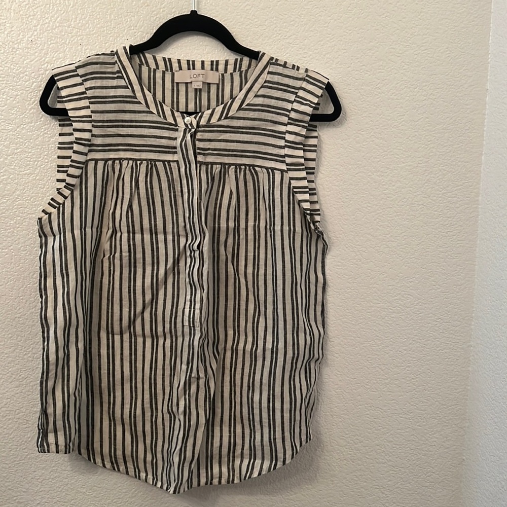 White and black blouse